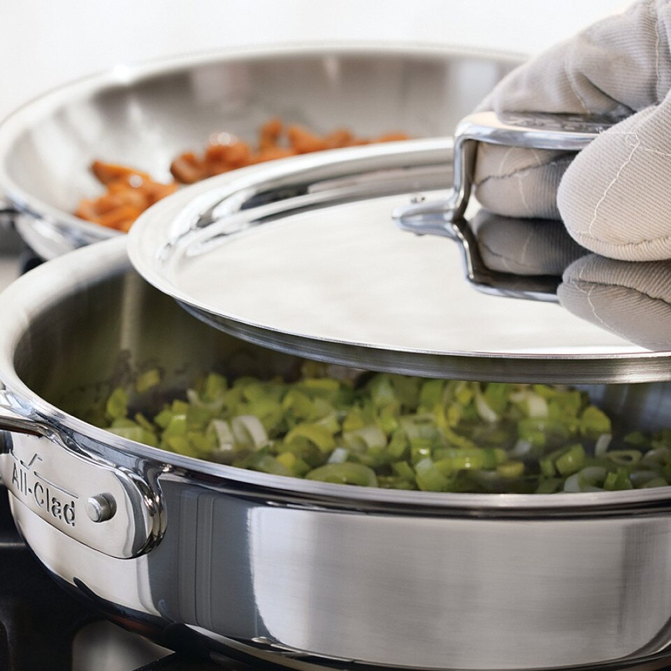 AllClad d5 StainlessSteel Sauté Pan Williams Sonoma AU